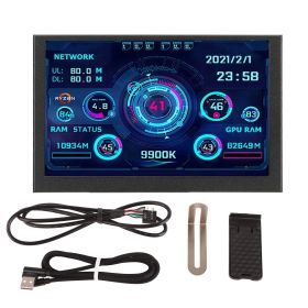 PC CPU Data Monitor 5in IPS USB C TYPE C Temperature Display PC CPU GPU RAM Data Monitor