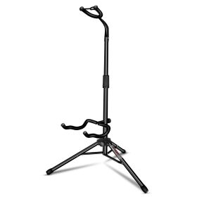 5 Core Guitar Stand Floor Adjustable Heavy Duty Tripod Acoustic Electric Bass Cello Upright Folding Stands w Neck Holder For On Stage Studio - GSH HD