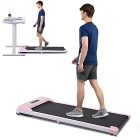 2 in 1 Under Desk Electric Treadmill 2.5HP, with Bluetooth APP and speaker, Remote Control, Display