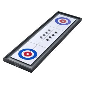 VEVOR 45" Shuffleboard and Curling 2 in 1 Board Game Portable Tabletop Set