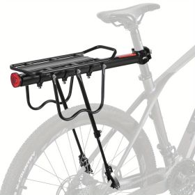 1 detachable iron bicycle rear rack, portable luggage rack with strong load-bearing springs, multifunctional bicycle rear rack